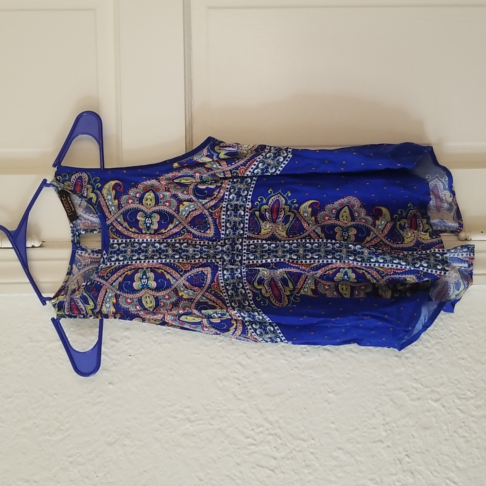 Renee C Racerback Bohemian Tank Top S